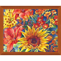 Paintworks Sunflower On Blue Paint-by-Number Kit