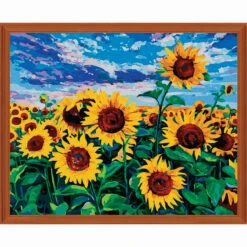 Adbrain Sunflower Field Paint-by-Number Kit