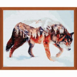 Adbrain Wolf Freedom Paint-by-Number Kit