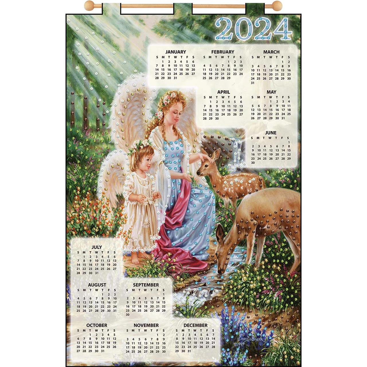 Design Works Forest Angels Calenday Felt & Sequin Kit 3 Design Works Forest Angels Calenday Felt & Sequin Kit