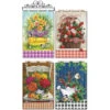 Design Works Seasonal Floral Banners & Hanger, Set Of 4 Felt & Sequin Kit -Robotime Zone 464695 93161.1693443063