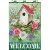 Design Works Welcome White Birdhouse-June Banner Felt & Sequin Kit -Robotime Zone 464781 53989.1693443095