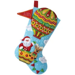 Bucilla Santa's Balloon Ride Stocking Kit