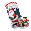 Bucilla Sledding With Santa Stocking Kit -Robotime Zone 500297 83655.1693456950