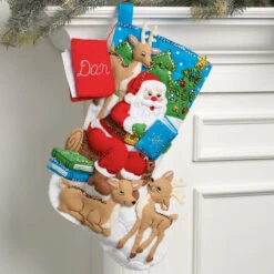 Bucilla Story Time Santa Stocking Kit -Robotime Zone 500320 2 21574.1693456990