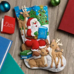 Bucilla Story Time Santa Stocking Kit -Robotime Zone 500320 3 90808.1693456990