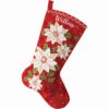 Bucilla Posh Poinsettia Stocking Kit -Robotime Zone 500339 72070.1693457029