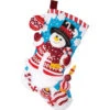 Bucilla Peppermint Snowman Stocking Kit -Robotime Zone 500370 98216.1695657583