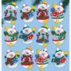 Design Works Snowman & Stars Felt & Sequin Kit -Robotime Zone 504346 73103.1693457186