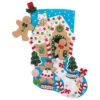 Bucilla Gingerbread House Stocking Kit 1 Bucilla Gingerbread House Stocking Kit -Robotime Zone 506898 50284.1693457595