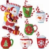 Bucilla Peppermint Santa & Cozy Christmas, Set Of 2 Felt & Sequin Kit -Robotime Zone 509343 83492.1693458205