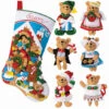 Bucilla Teddy Bear Stocking & Ornament, Set Of 2 Felt & Sequin Kit -Robotime Zone 509359 66748.1695648565