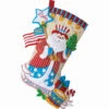 Bucilla Stars & Stripes Santa Stocking Kit -Robotime Zone 509472 35901.1693458250