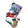 Bucilla Golfing Snowman Stocking Kit -Robotime Zone 509474 41525.1693458253