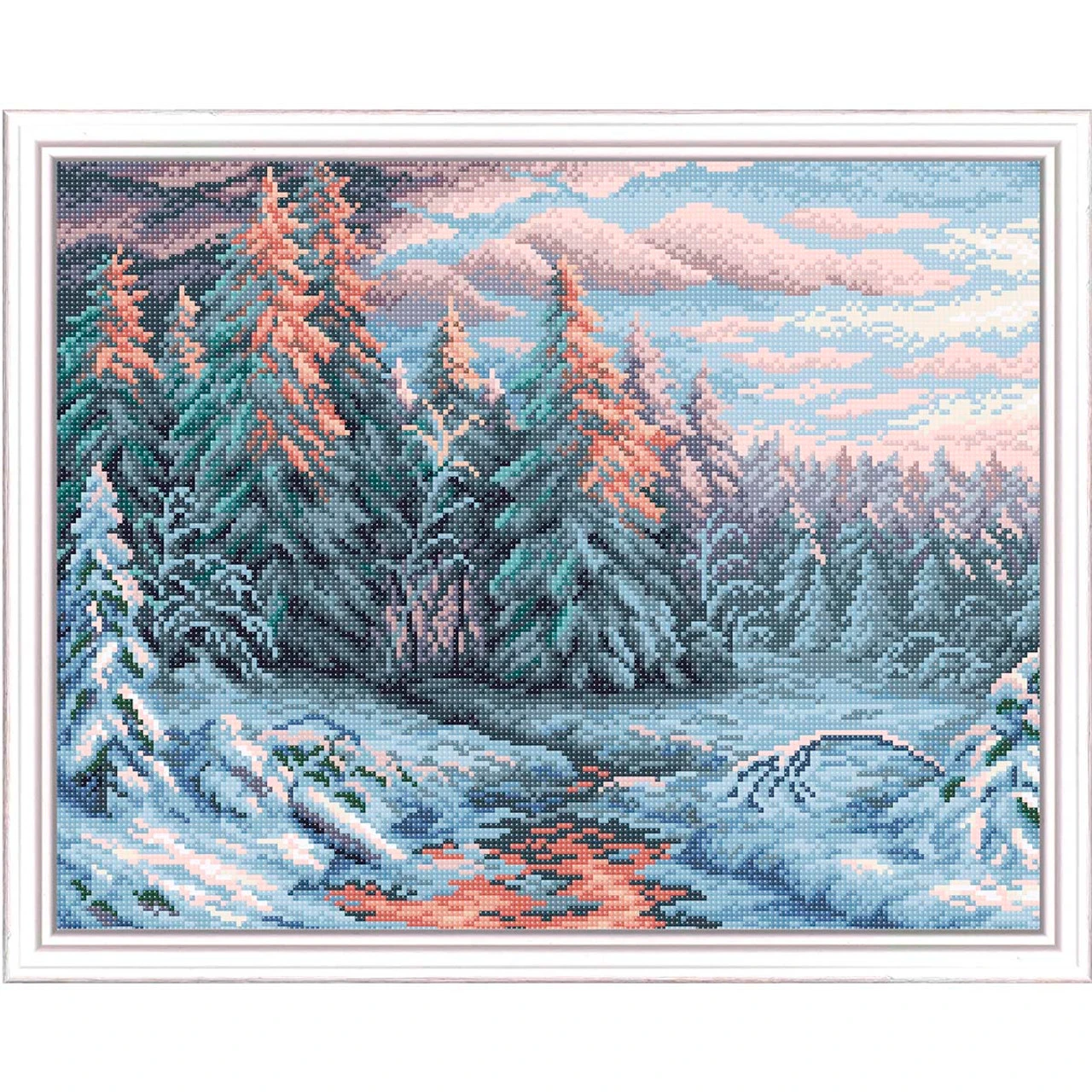 Collection D'Art Winter Sunset Diamond Painting 3 Collection D'Art Winter Sunset Diamond Painting