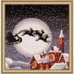 Leisure Arts Santa's Sleigh Diamond Painting