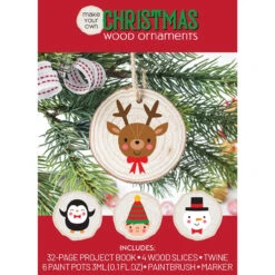 Make Your Own Christmas Wood Ornaments Craft Kit -Robotime Zone 511173 2 57286.1693459270