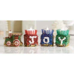 Herrschners Jolly Holiday Train Sit Set Ornament Kit