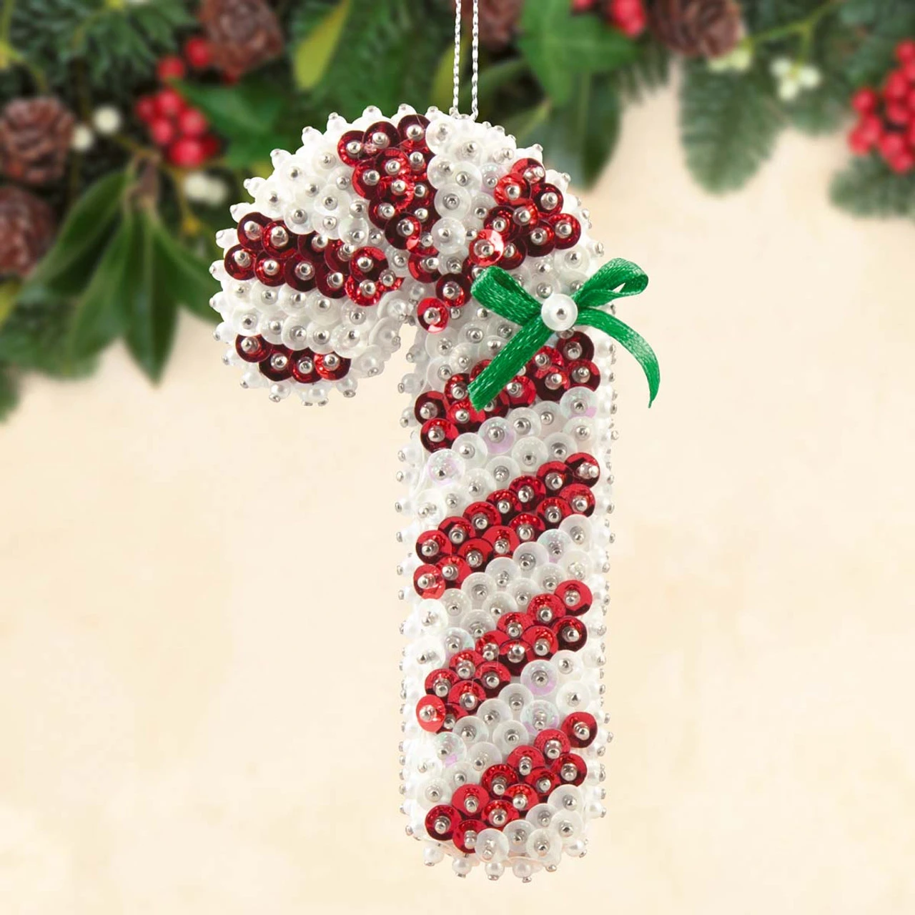 Sunrise Craft & Hobby Candy Cane Ornament Kit 3 Sunrise Craft & Hobby Candy Cane Ornament Kit