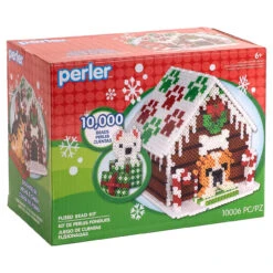 Perler Beads Dog House Gingerbread House Beading Kit -Robotime Zone 513443 3 30609.1695648585