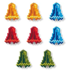 Herrschners Christmas Bells Pony Bead Kit