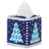 Herrschners Snowy Nights Tissue Box Cover Pony Bead Kit -Robotime Zone 513593 46971.1693460196