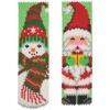 Herrschners Santa & Snowman Smiles Banners, Set Of 2 Pony Bead Kit -Robotime Zone 513598 61771.1693460208