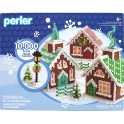 Perler Beads Village Gingerbread House Beading Kit 5 Perler Beads Village Gingerbread House Beading Kit -Robotime Zone 514436 2 01835.1693460261
