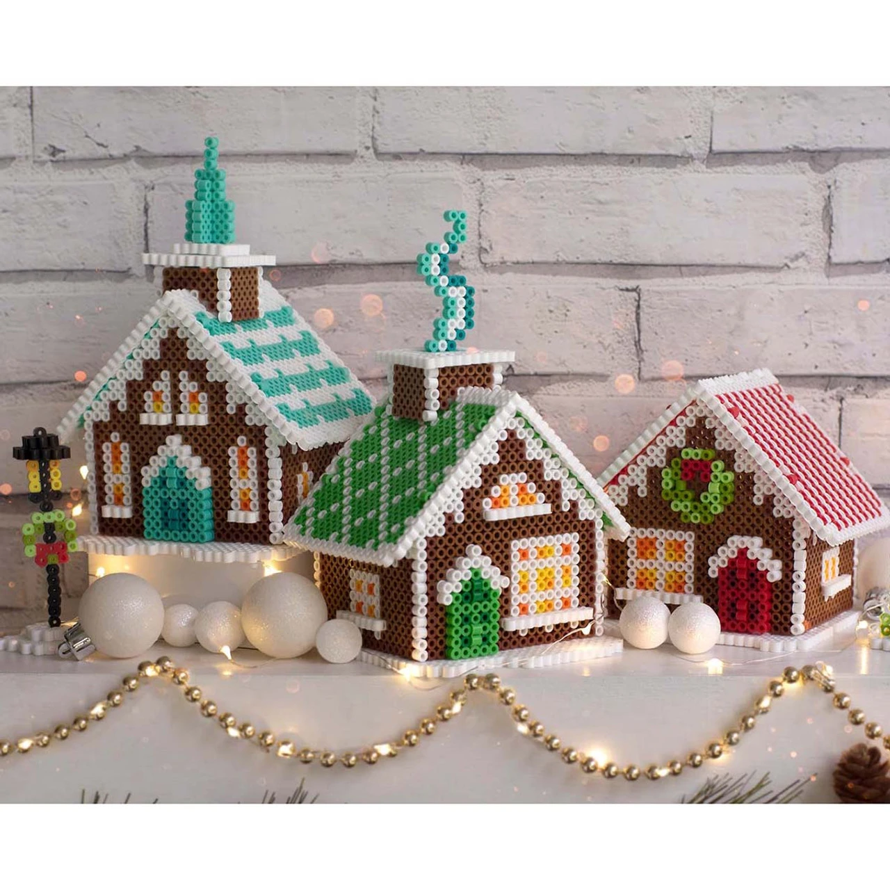 Perler Beads Village Gingerbread House Beading Kit 3 Perler Beads Village Gingerbread House Beading Kit