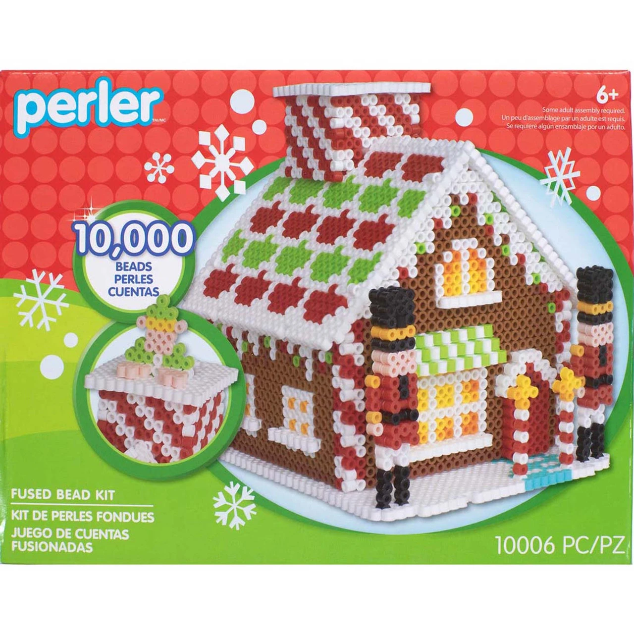 Perler Beads Santa's Workshop Gingerbread House Beading Kit 4 Perler Beads Santa's Workshop Gingerbread House Beading Kit - Image 2