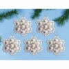 Design Works Frosty Flowers Pearl Ornament Kit -Robotime Zone 516209 71277.1693460551