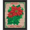 PixelHobby Merry Christmas-Poinsettia Kit & Frame Mosaic Art Kit -Robotime Zone 518024 80161.1693460672