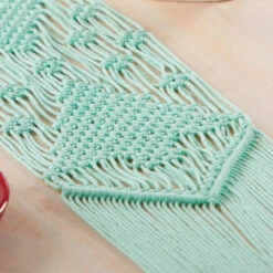 Herrschners Frosty Trees Table Runner Kit Macrame -Robotime Zone 518307 2 90747.1693460713