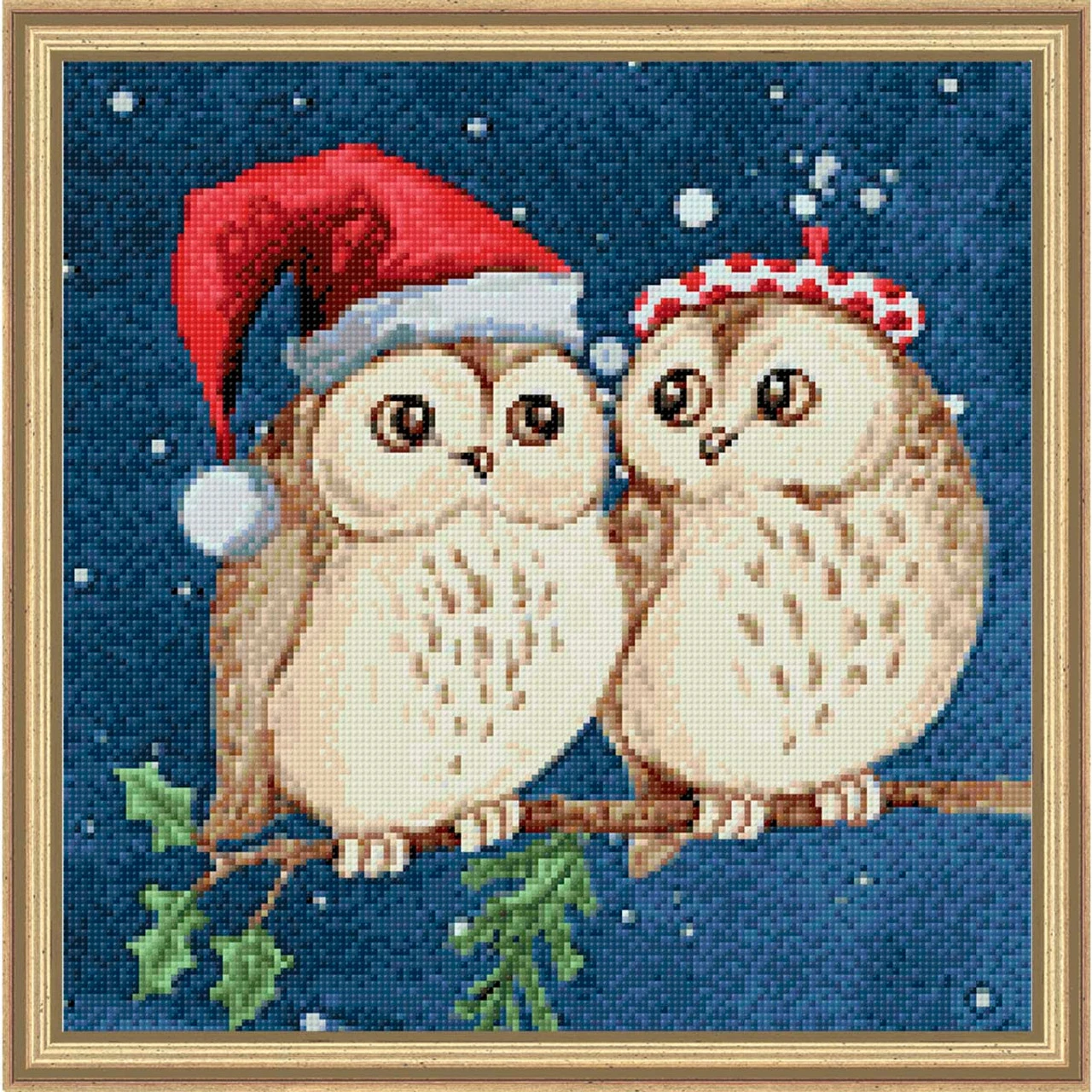 Collection D'Art Owls On A Date Kit & Frame Diamond Painting 3 Collection D'Art Owls On A Date Kit & Frame Diamond Painting