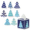 Herrschners Snowy Nights Tissue Box & Ornament, Set Of 2 Pony Bead Kit -Robotime Zone 519594 37792.1693461016