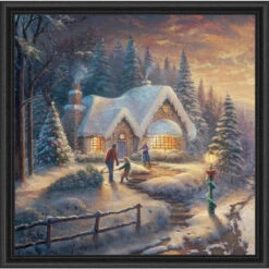 Craft Buddy Country Christmas Kit & Frame Paint-by-Number Kit
