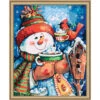 Herrschners Warm Wishes Kit & Frame Paint-by-Number Kit -Robotime Zone 519701 27341.1693461028