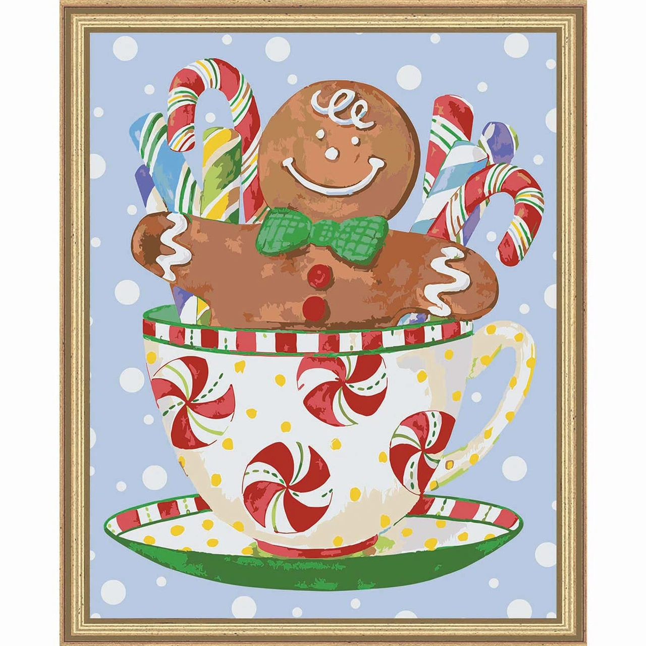 Herrschners Sweet Holiday Cheer Kit & Frame Paint-by-Number Kit 3 Herrschners Sweet Holiday Cheer Kit & Frame Paint-by-Number Kit
