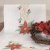Nob Hill Poinsettia Table Runner Stamped Cross-Stitch Kit -Robotime Zone 530236 00086.1693461393