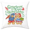 Herrschners Gingerbread Kisses Pillow Cover Stamped Cross-Stitch Kit -Robotime Zone 540715 33782.1693463249