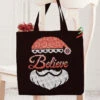 Herrschners Believe Santa Face Tote Bag Stamped Cross-Stitch -Robotime Zone 540746 00671.1693463311