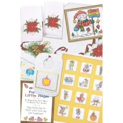 Herrschners Christmas Stamped Stitchery Value Pack Stamped Cross-Stitch