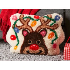 Sundance Reindeer Games Pillow Latch Hook Kit
