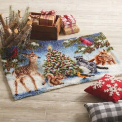 Herrschners Winter Wonderland Latch Hook Kit