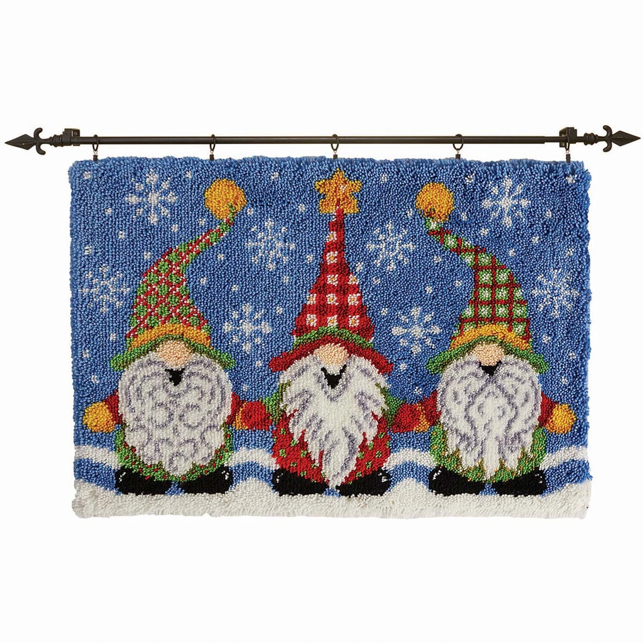 Herrschners Jolly Gnomes Latch Hook Kit 3 Herrschners Jolly Gnomes Latch Hook Kit