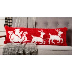 Herrschners Santa & Sleigh Draft Dodger Latch Hook Kit