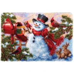 Herrschners Frosty Mail Latch Hook Kit