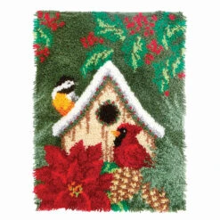 Herrschners Winter Visitors Latch Hook Kit