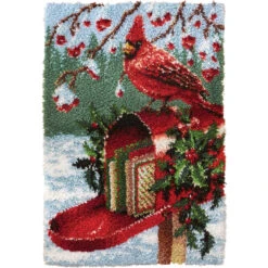 Herrschners Holiday Mail Latch Hook Kit