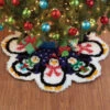Herrschners Christmas Penguins Tree Skirt Latch Hook Kit -Robotime Zone 558702 11812.1693464801